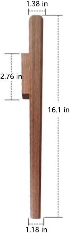 Wooden Wall Vase, Boho Hanging Planter for Indoor Plants & Flowers, Farmhouse Wall Hanging Pocket Planter for Greenery, Wood Wall-Mounted Planters for Living Room Kitchen Office Home Decor (Dark)
