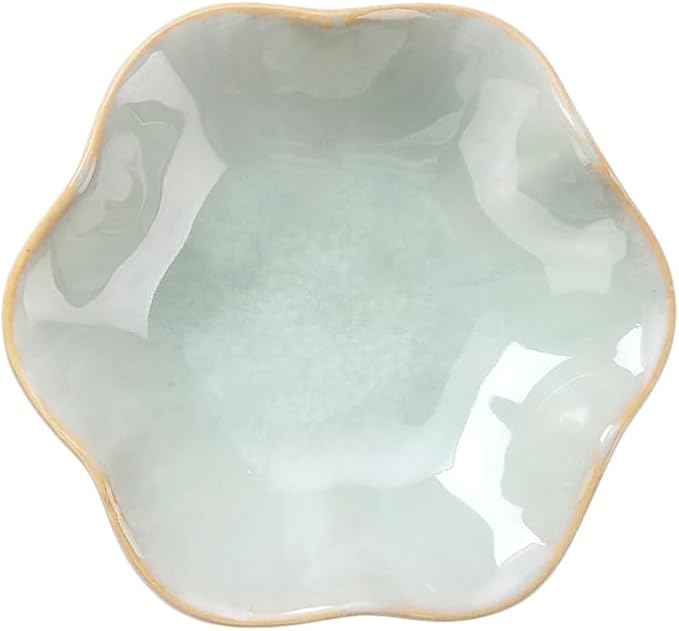 JAMEND CLXP Lotus Leaf Shape Decorative Ring Tray, Small Key Bowl, Ceramic Trinket Tray Jewelry Dish Organizing Necklace Earrings, Home Decoration for Mom Best Friend Sister, Light Green.