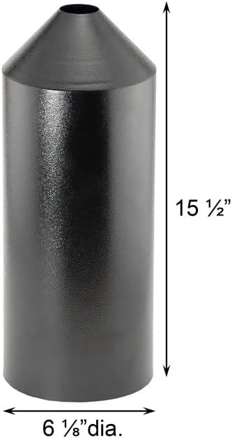 Set of 2 Audubon Torpedo Squirrel Baffles - Black Steel, 6" Diameter Each, Protect Bird Feeders on Poles