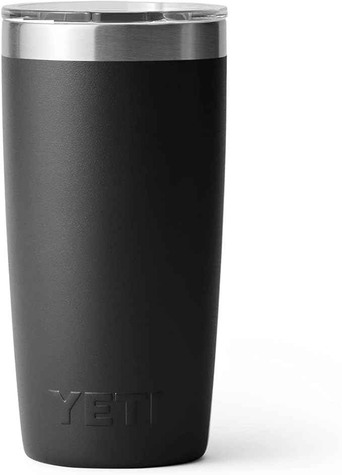 YETI Rambler 10 oz Tumbler, Stainless Steel, Vacuum Insulated with MagSlider Lid, Black