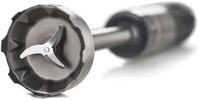 Kenwood Triblade XL HBM60.307GY Hand Mixer with Splash Guard, Chopper 500 ml, Metal Whisk and Puree Made of BPA-Free Plastic, Dishwasher Safe, 1000 W, Grey