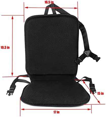FOMI Premium All Gel Orthopedic Seat and Back Cushion Pad | Upper Lower Back Support Pillow for Car, Office, Kitchen Chair | Pressure Sore, Coccyx Pain Relief | Prevents Sweaty Bottom | Foldable