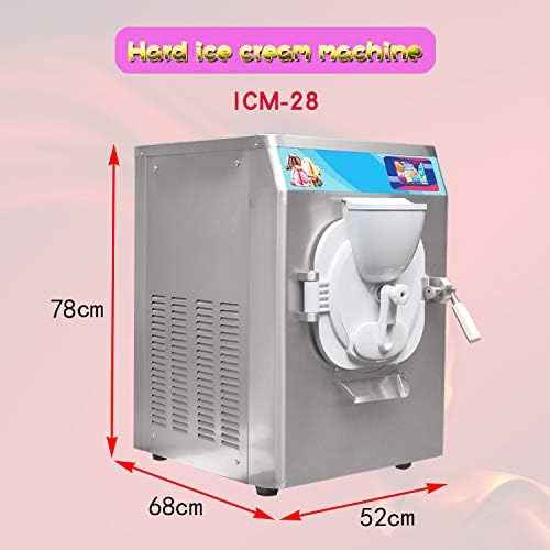 Kolice Commercial ETL Certificate Heavy Duty Countertop Gelato Hard Ice Cream Machine, Sorbettos Maker, Italian Water Ice Cream Machine, Street Food Machine-9-11 gal/hour