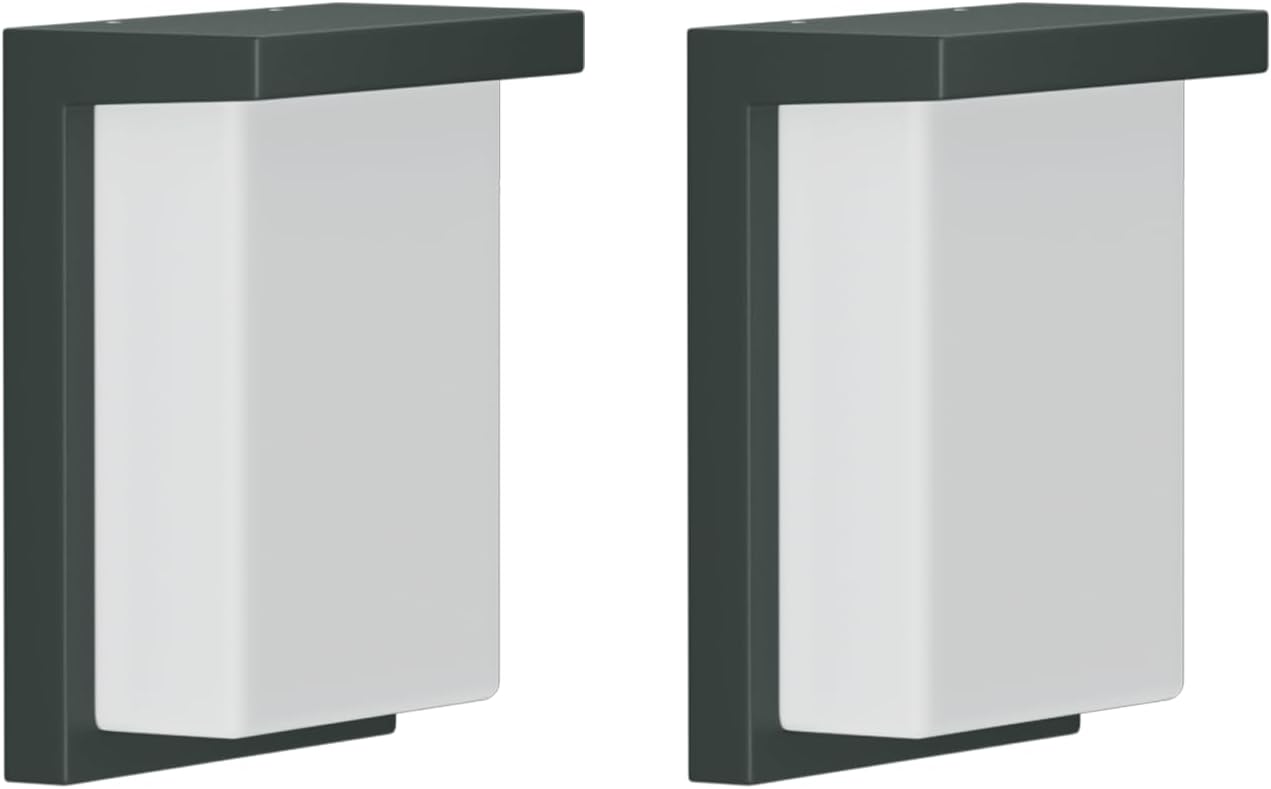 Tipace 2 Pack Modern Outdoor Led Wall Light,30W 3000K 1200Lumen Porch & Patio Hardwired Outside Wall Mount Wall Sconces,Exterior IP65 Waterproof Aluminum Wall Lamp for Front Door Garage Garden