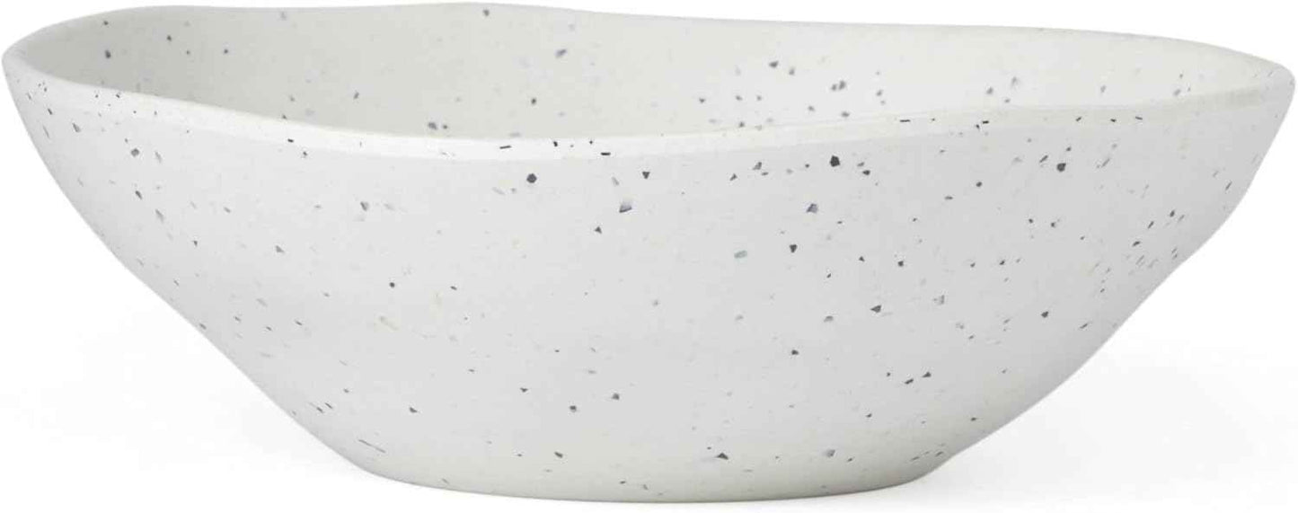 Oneida 895951 Terrazzo Melamine Cream 12 Piece Dinnerware Set, Lightweight Melamine Material