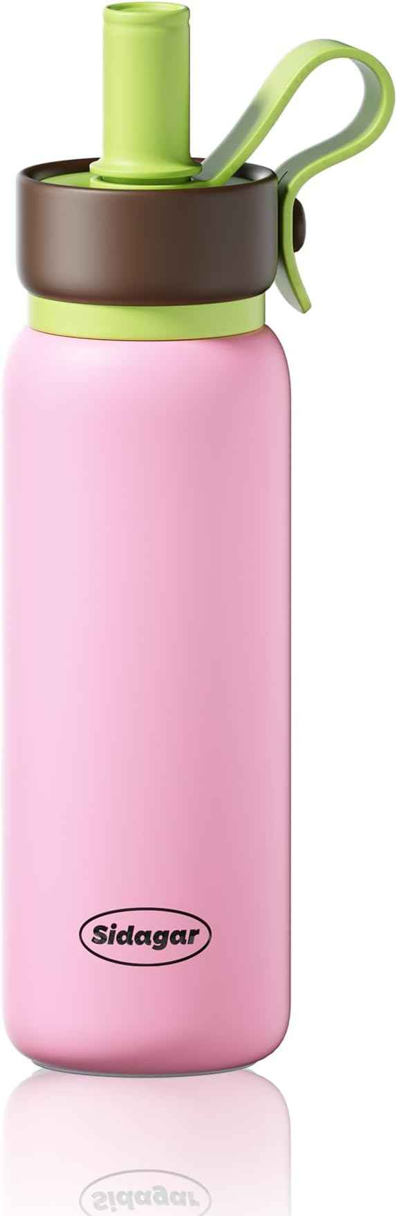 24 oz Tumbler, Insulated Coffee Mug with Lid and Straw, Leak Proof Portable Travel Cup, for Hot and Cold Drinks Drinks Flask for Women Pink