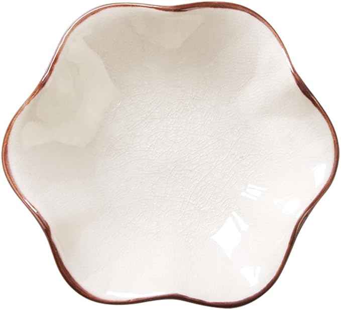Ice Cracking Leaf Jewelry Dish, Decorative Ring Holder Small Trinket Tray Bowl, Gifts for Daughter Mom Friends, Milk White.