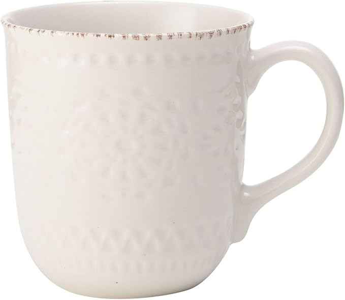 Pfaltzgraff Chateau Cream 16-Piece Stoneware Dinnerware Set, Service for 4, Off White