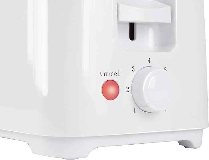 Alpina Toaster - 7 uprights - 2 discs - crumb compartment - 700 watt - white