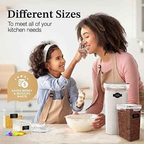 Chef's Path Airtight Food Storage Container Set with Lids - Superior Variety Pack of 36 for Kitchen & Pantry Organization, BPA Free Kitchen Storage Containers for Cereal, Flour &, Sugar
