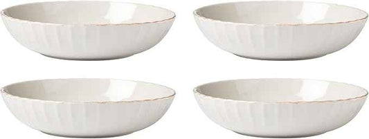 Lenox 897193 French Perle Scallop Pasta Bowls, Set of 4
