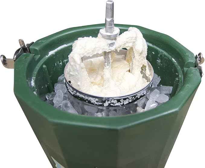 6 qt - Battery Powered Ice Cream Maker - Stainless Steel (Fits Makita 18v)