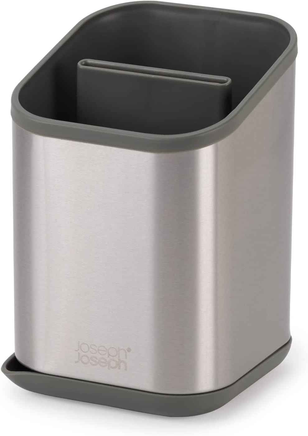 Joseph Joseph Duo Stainless Steel Silverware Flatware Drainer, Kitchen Utensil Organizer