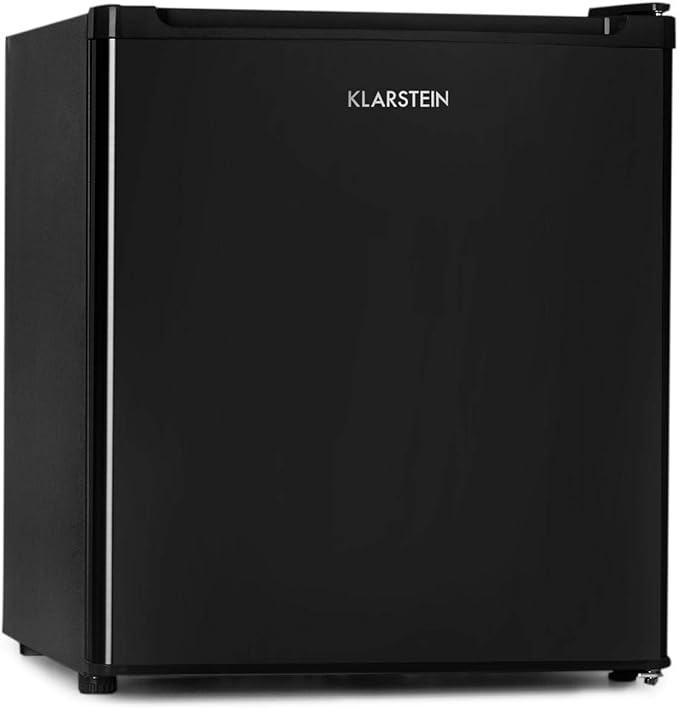 Klarstein Garfield Eco - 34 Litre Capacity, 4-Star Freezer Compartment, 117 kWh/Year, 2 Levels, 41 DB, Removable Grid Shelf, Freestanding, Space Saving, Approx. 44 x 52 x 47 cm, Black