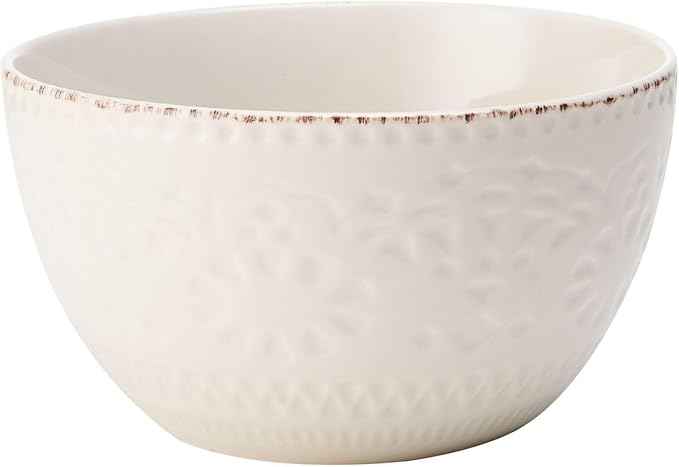 Pfaltzgraff Chateau Cream 16-Piece Stoneware Dinnerware Set, Service for 4, Off White