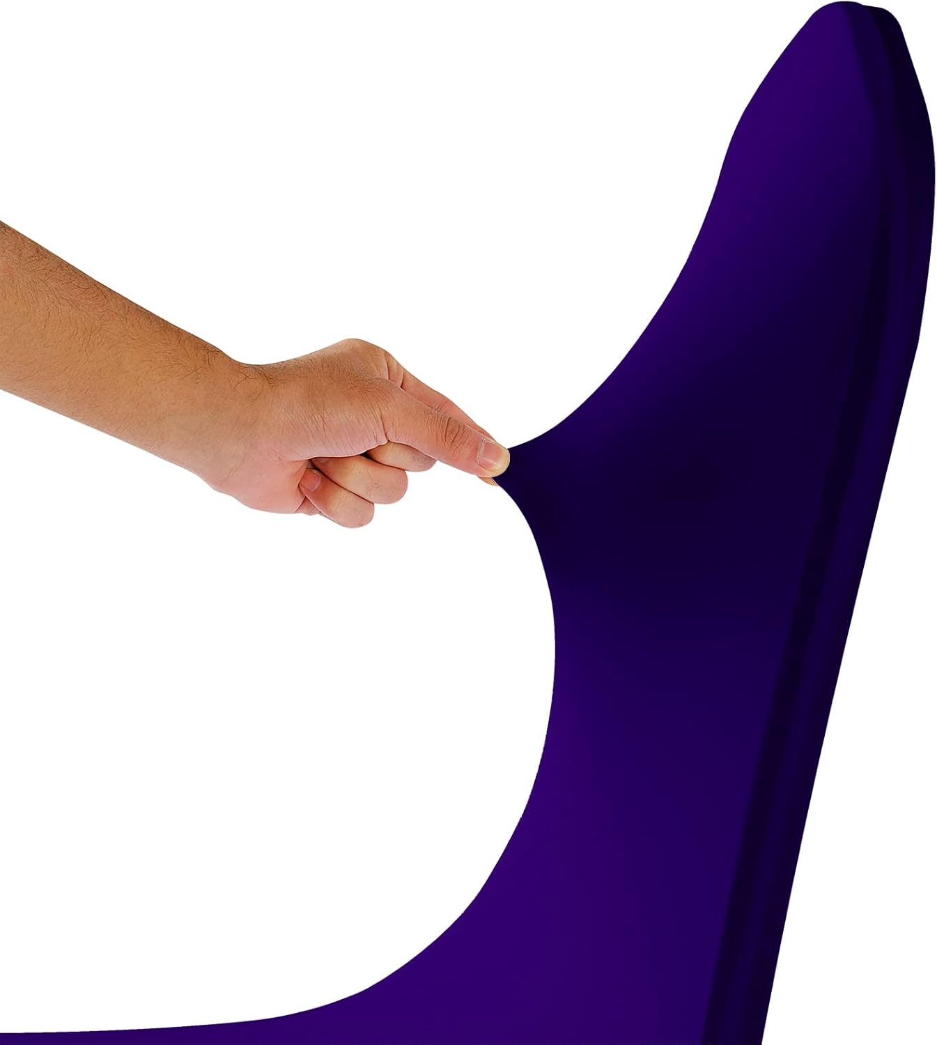 Spandex Chair Covers, 25PCS, Removable Washable Protector Stretch Covers for Living Room, Party, Banquet, Wedding Event, Hotel (Purple)