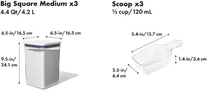 OXO New Good Grips 6-Piece POP Container Bulk Set