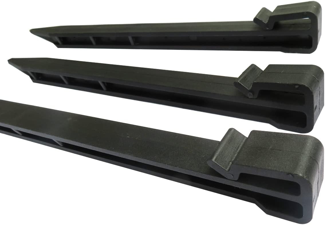 Landscape Edging Border, 5 inch Tall Wall, Garden Edging Borde Flower Bed Edging Plastic Edging for Landscaping Rubber Landscaping Edging (33 feet & 30 Stakes)