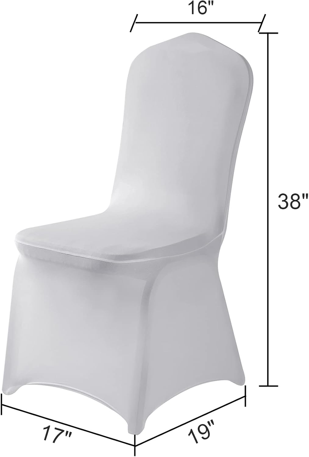 Spandex Chair Cover,25PCS,Chair Covers,Living Room Chair Covers,Removable Chair Cover Washable Protector Stretch Chair Cover for Party, Banquet,Wedding Event,Hotel(Sliver)