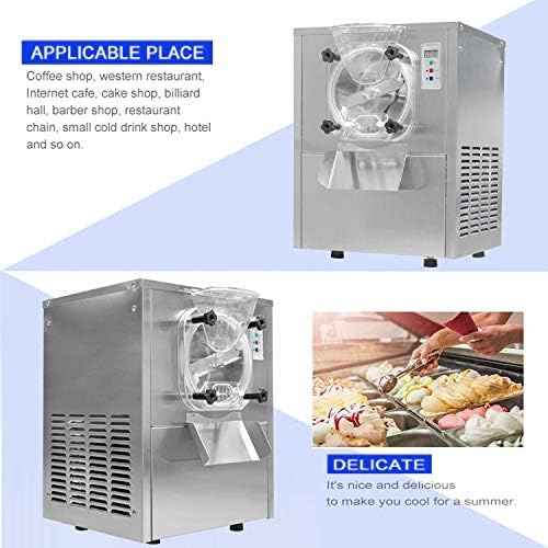Kolice Commercial Desktop Hard ice Cream Machine, Counter top Hard ice Cream Maker, Ice Cream Machine, Snack Food Machine for Restaurant, Snack Bar, Ice Cream Shop