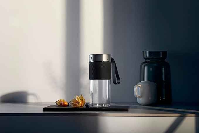 WMF Cromargan 300 ml Portable USB Rechargeable Mini Mixer, Smoothie Maker