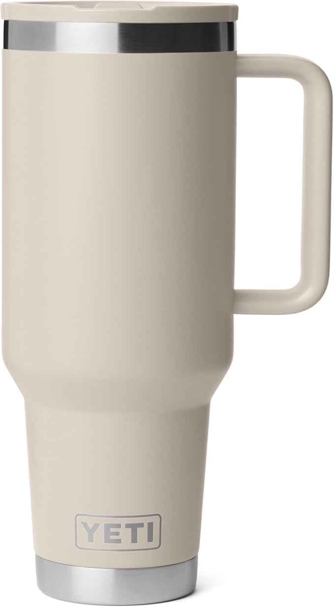 YETI Rambler 40 oz Travel Mug with Flip Straw Lid – Stainless Steel, Vacuum Insulated, Leakproof, Cup Holder Friendly