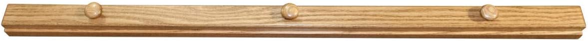 RRD Quilt Hanger for Wall for Display - Amish Made Wooden Quilt Rack Wall Mount - Rustic Tapestry Quilt Wall Hangers (Oak Wood, Fruitwood Stain, 84" Long)