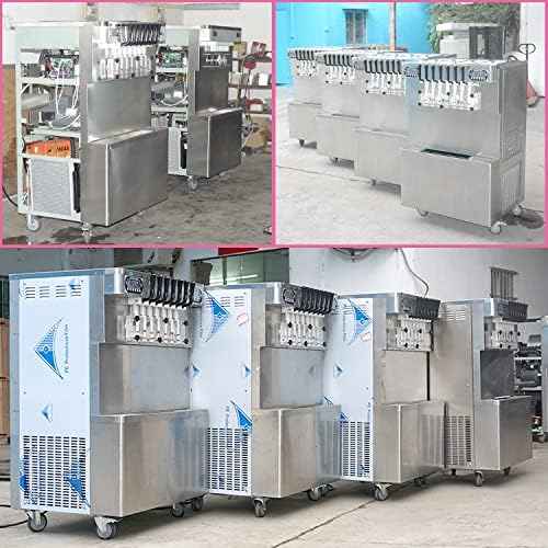 Kolice Commercial Heavy Duty ETL 7 Flavors Soft Serve Ice Cream Machine, 4+3 Mixed Frozen Yogurt Ice Cream Maker-Upper Tanks Refrigerated, Auto Counting | 110V 3800W