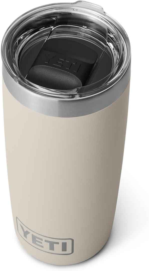 YETI Rambler 10 oz Tumbler, Stainless Steel, Vacuum Insulated with MagSlider Lid, Cape Taupe