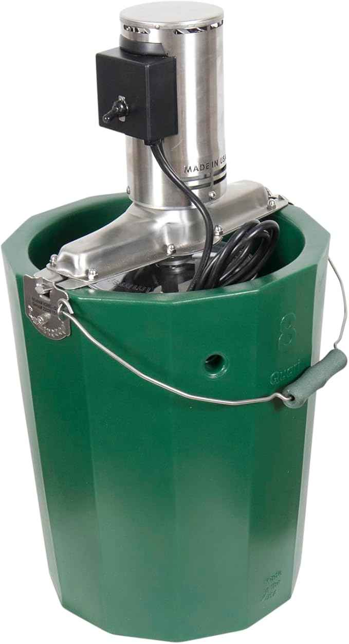 8 qt - Electric Ice Cream Maker - Stainless Steel - 110 volt
