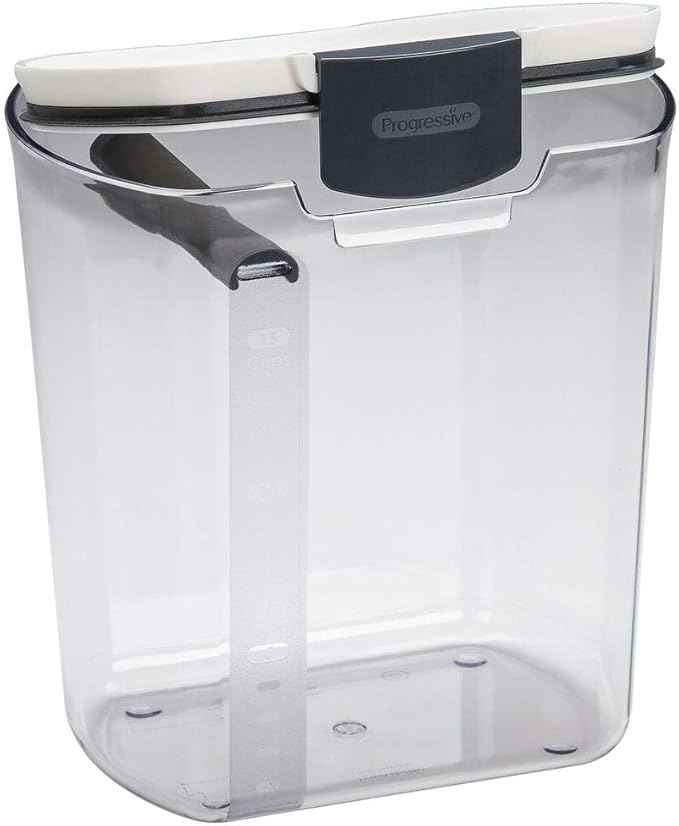 Progressive ProKeeper Baker's Airtight Kitchen Storage Canister Container Set for Flour, Sugar & More, Keeps Ingredients Fresh, with Accessories (Multicolor, 6- Piece)