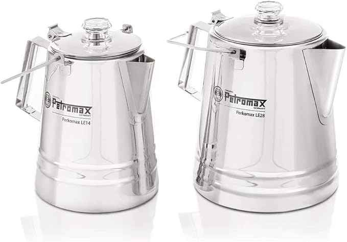 Petromax Tea and Coffee Percolator, Use Indoor/Outdoors for Home Kitchen or Campfire, Stainless Steel Coffee and Tea Pot Brews to Your Taste