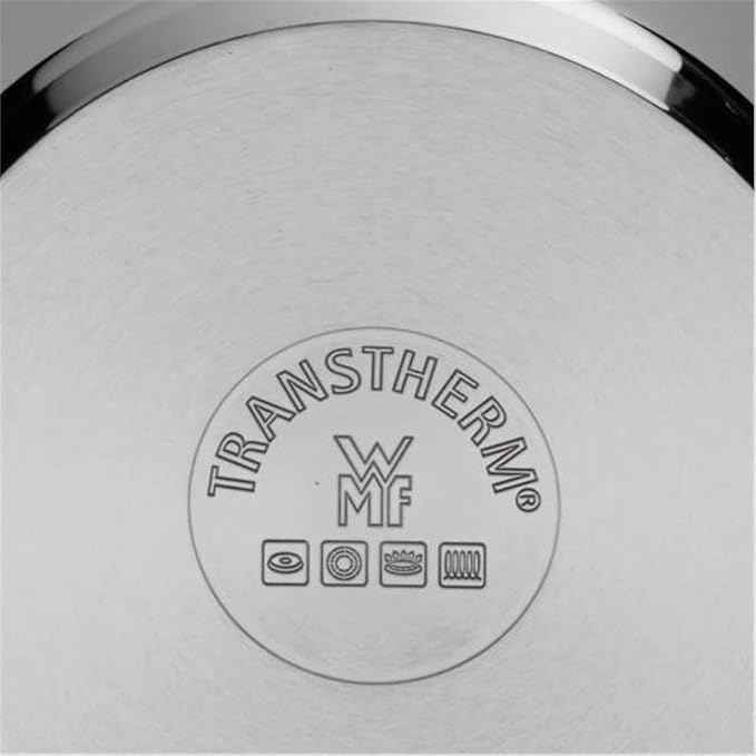 WMF Vitalis Compact with Silicone Edge/Thermometer/Aroma Steaming Rack Cromargan Steamer, Silver, 35 x 21.5 x 10 cm, 3.5 Litre