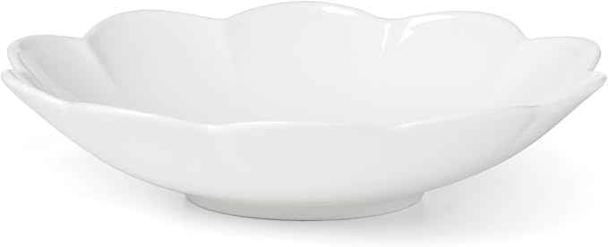 Lenox Dinnerware Set, Studio 1414 Scallop 12-Piece Set, Service For 4, Bone China Material, Dishwasher & Microwave Safe, Home And Kitchen, Kitchen And Dining, Plates And Bowls Sets (White, 12 Pieces)