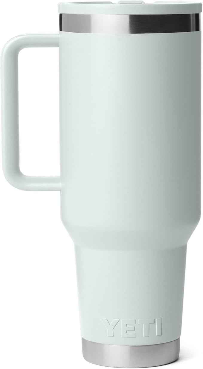 YETI Rambler 40 oz Travel Mug with Flip Straw Lid – Stainless Steel, Vacuum Insulated, Leakproof, Cup Holder Friendly