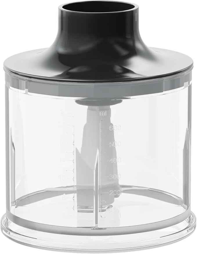 AEG HB4-1-4GG Hand Blender, Power 600 W, 2 Speeds Turbo Function, Includes 0.6 L Cup with Measuring Cup, Dishwasher Safe Cup, BPA-Free, Black