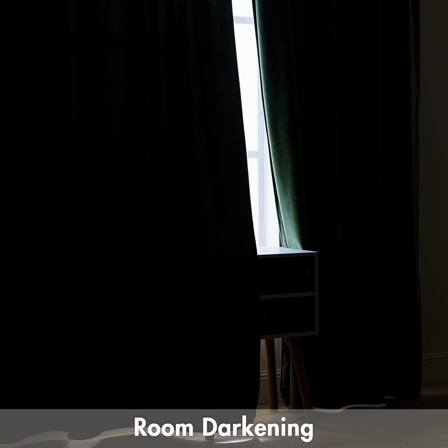 MIULEE Olive Green Velvet Curtains Thermal Insulated Blackout Curtain Drapes for Bedroom Living Room Darkening 102 Inches Long Curtains Panels Rod Pocket Set of 2