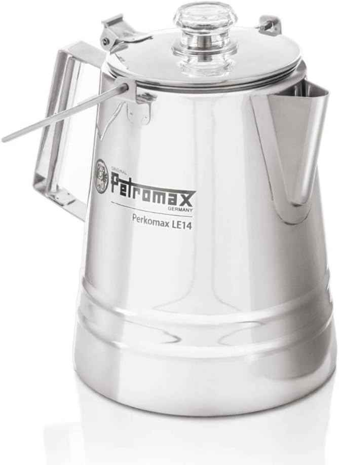 Petromax Tea and Coffee Percolator, Use Indoor/Outdoors for Home Kitchen or Campfire, Stainless Steel Coffee and Tea Pot Brews to Your Taste