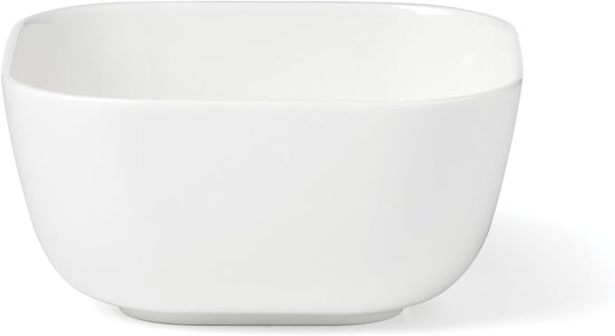 Lenox Dinnerware Set, Studio 1414 Square 12-Piece Set, Service For 4, Bone China Material, Dishwasher & Microwave Safe, Home And Kitchen, Kitchen And Dining, Plates And Bowls Sets (White, 12 Pieces)