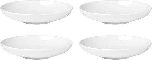 Lenox Dinnerware Set, Studio 1414 Coupe Pasta Bowls, Set of 4, Service For 4, Dishwasher and Microwave Safe, Made of Bone China, Salad Bowl, Pasta Bowl, Home, Kitchen and Dining (White, 4 Pieces)