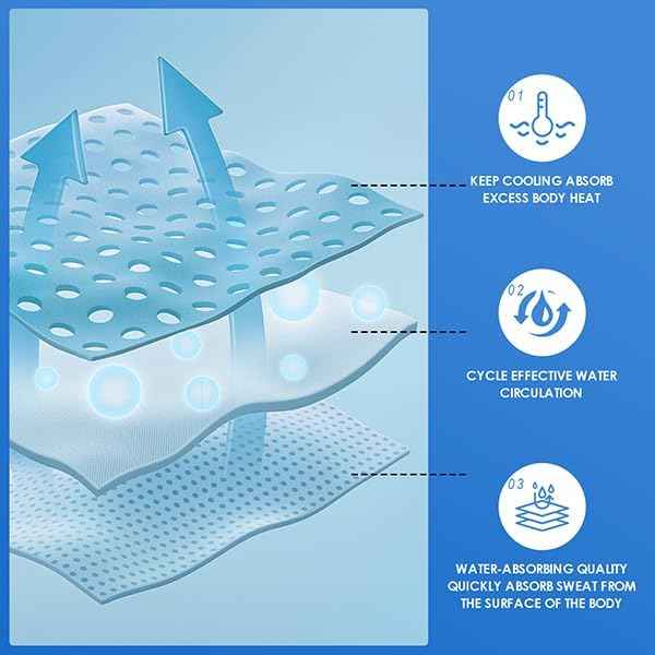 CSITE 4 Pack Cooling Towels (47"x12") for Neck and Face, Ice Towel for Hot Weather, Soft Breathable Chilly Gym Towels, Microfiber Towel for Work Out, Yoga, Running, Camping & More Activities