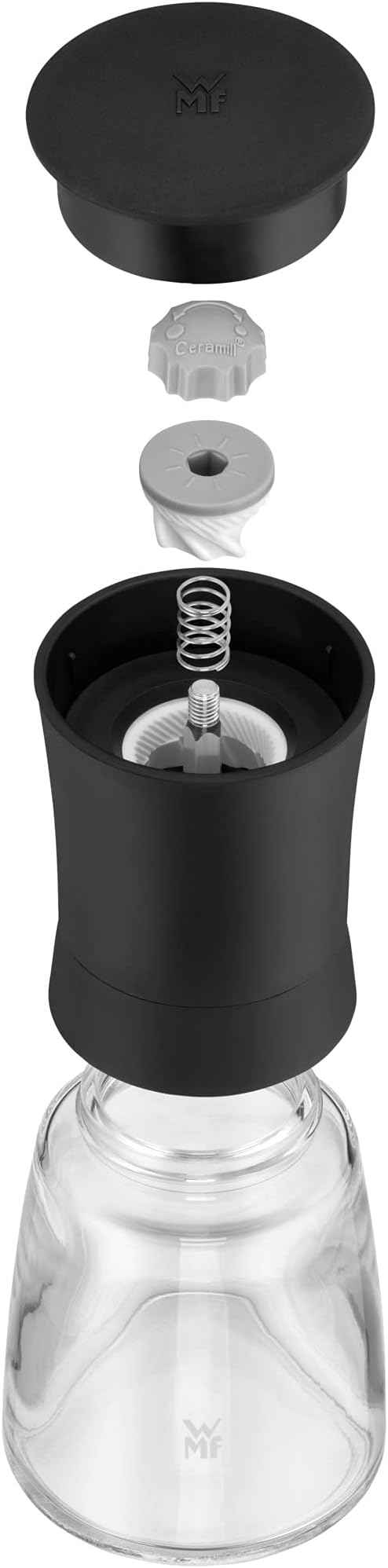 WMF Trend Spice Mill Black Empty with Ceramic Grinder.
