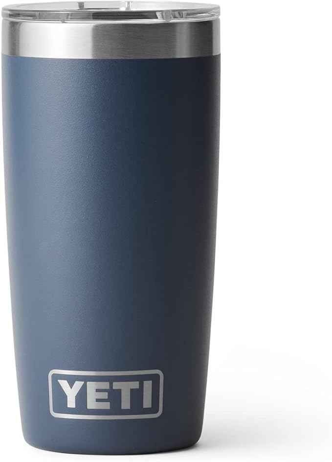 YETI Rambler 10 oz Tumbler, Stainless Steel, Vacuum Insulated with MagSlider Lid, Navy