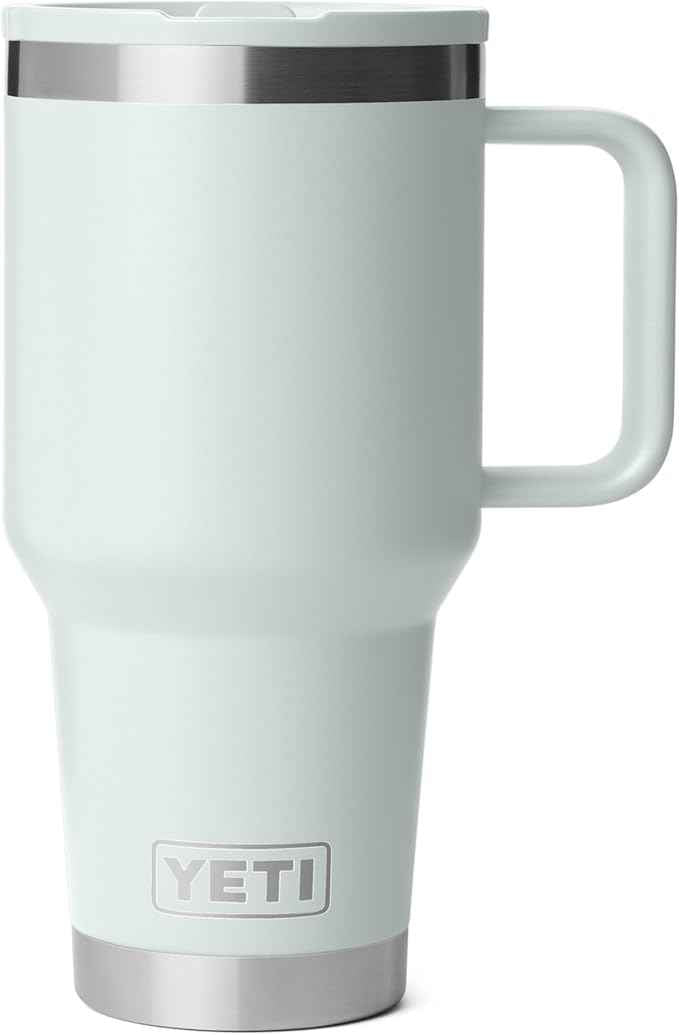 YETI Rambler 30 oz Travel Mug with Flip Straw Lid – Stainless Steel, Vacuum Insulated, Leakproof, Cup Holder Friendly