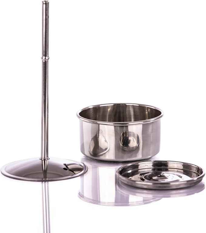 Petromax Tea and Coffee Percolator, Use Indoor/Outdoors for Home Kitchen or Campfire, Enameled Steel Coffee and Tea Pot Brews to Your Taste, 5-6 Cup Capacity