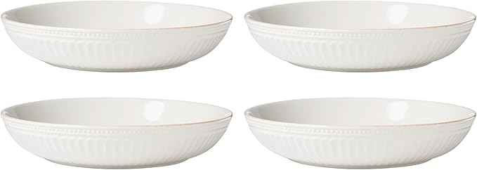Lenox 897192 French Perle Scallop Dinner Bowls, Set of 4