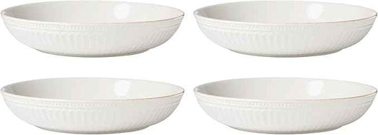 Lenox 897192 French Perle Scallop Dinner Bowls, Set of 4