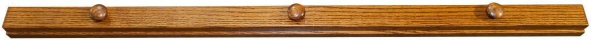 RRD Quilt Hanger for Wall for Display (72") Amish Made Wooden Quilt Rack Wall Mount - Rustic Tapestry Quilt Wall Hangers (Oak Wood, Michaels Stain, 72" Long)