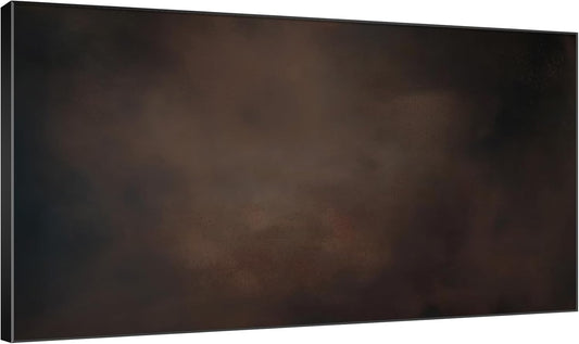 SIGNWIN 36"x60" Extra Large Framed Wall Art Dark Brown Abstract Moody Illustration for Home Living Room Bedroom Decor (Frame Assembly Required)