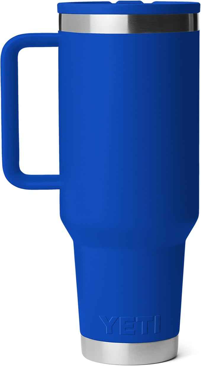 YETI Rambler 40 oz Travel Mug with Flip Straw Lid – Stainless Steel, Vacuum Insulated, Leakproof, Cup Holder Friendly